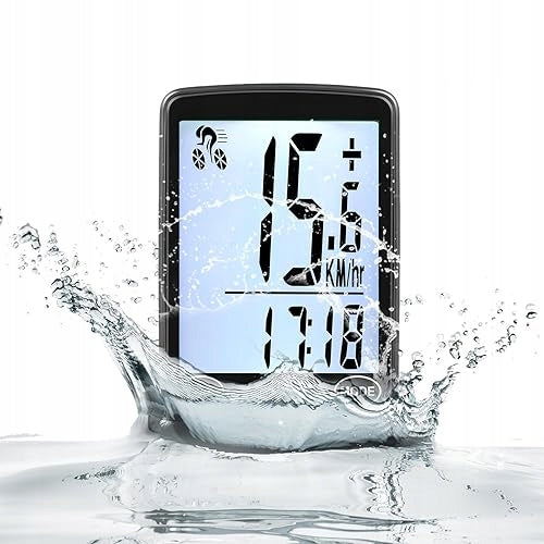 BIKE COMPUTER WIRELESS LCD 24 FUNCTIONS WATERPROOF FOR CYCLISTS