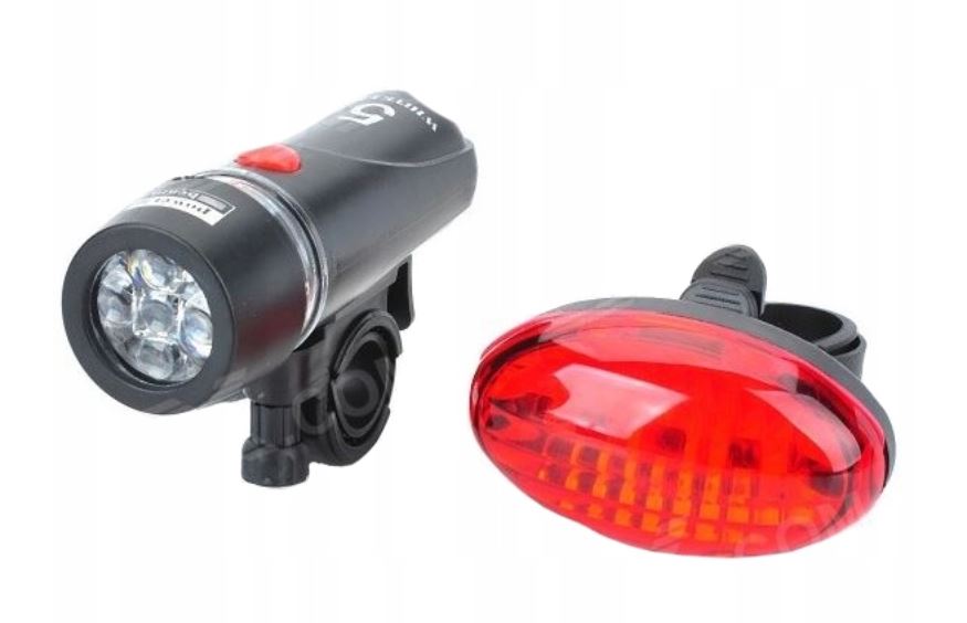 BIKE FLASHLIGHT FRONT AND REAR FOR BIKE + HOLDER Manufacturer code Zestaw Latarka Rowerowa Przód/Tył