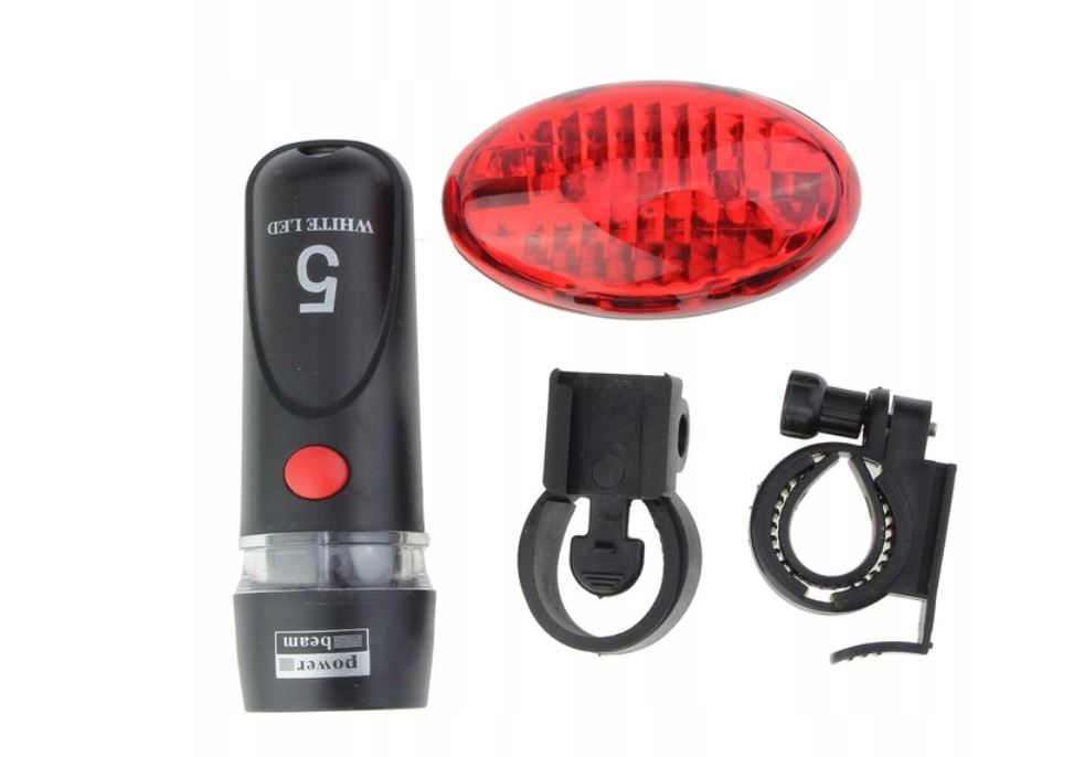 BIKE FLASHLIGHT FRONT AND REAR FOR BIKE + HOLDER
