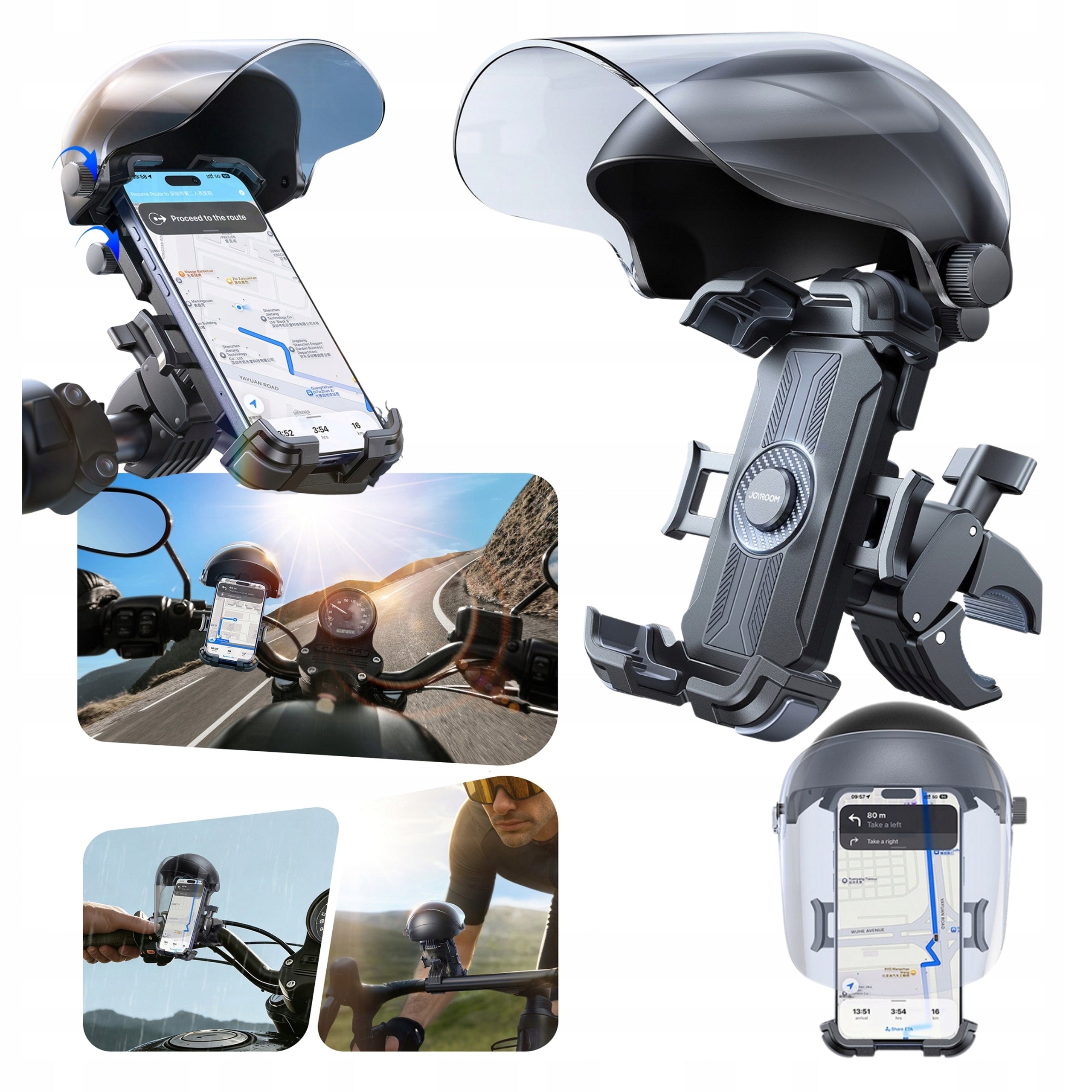 BIKE HANDLEBAR PHONE HOLDER FOR BIKE STABLE WITH SHOCK ABSORPTION