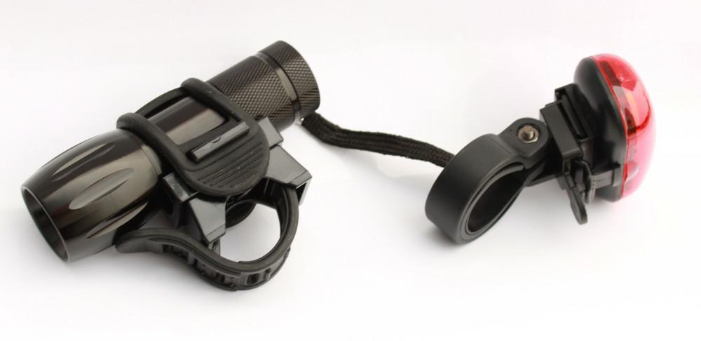 BIKE LIGHTS - FRONT S.WHITE 9 LED + REAR 3 LED Brand Extend