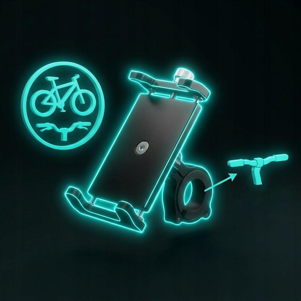 BIKE PHONE HOLDER HANDLEBAR STRONG MOTORCYCLE BIKE ADJUSTABLE EAN (GTIN) 5905930961399