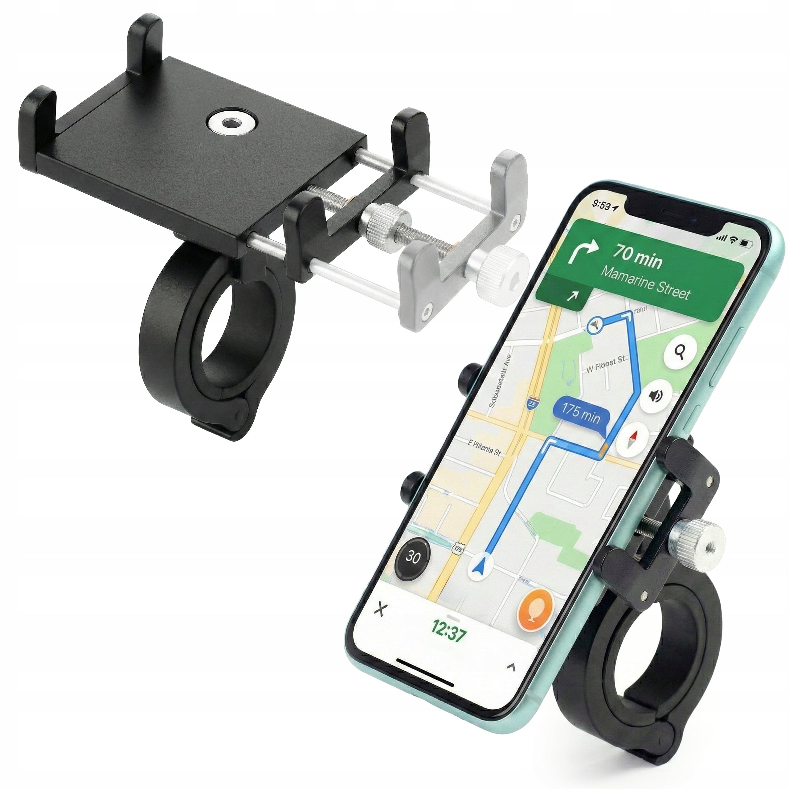 BIKE PHONE HOLDER HANDLEBAR STRONG MOTORCYCLE BIKE ADJUSTABLE