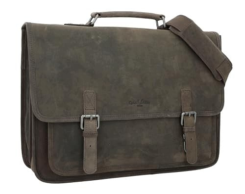 BIKE RACK BAG VINTAGE LEATHER BROWN OFFICE BRIEFCASE Brand no brand