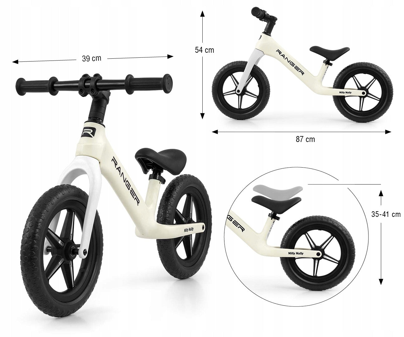 BIKE RANGER FLASH FOLDED WHITE RUNNING LIGHT GLOWING LED WHEELS Packaging status original