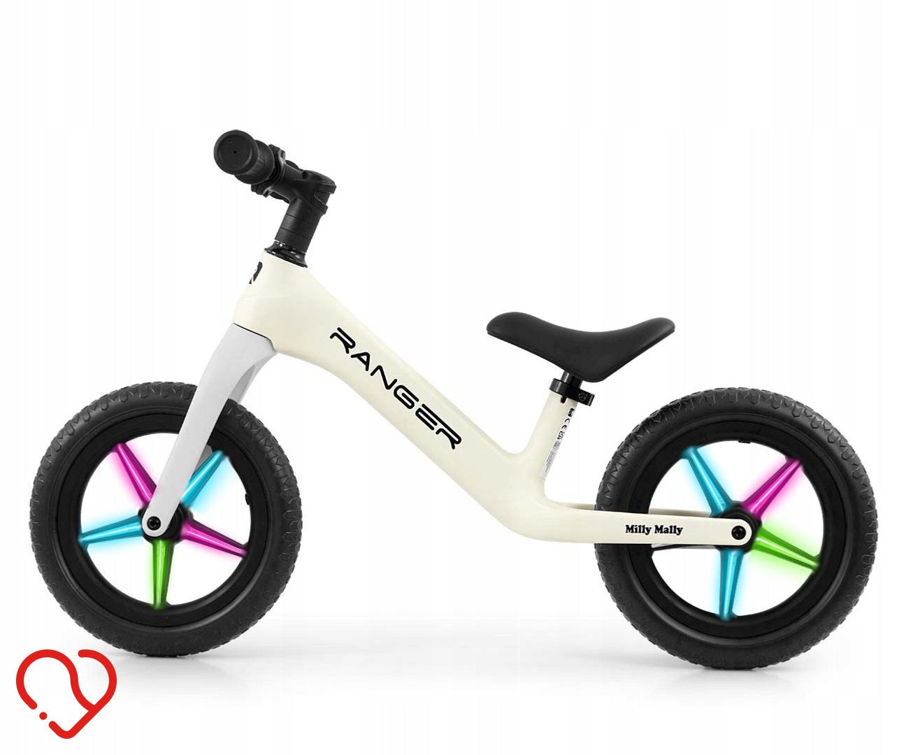 BIKE RANGER FLASH FOLDED WHITE RUNNING LIGHT GLOWING LED WHEELS