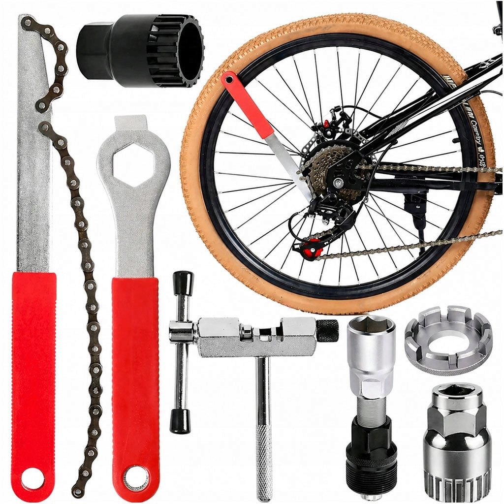 BIKE TOOL REPAIR KIT BICYCLE CRANK PULLER SUPPORT KEY Packaging status original