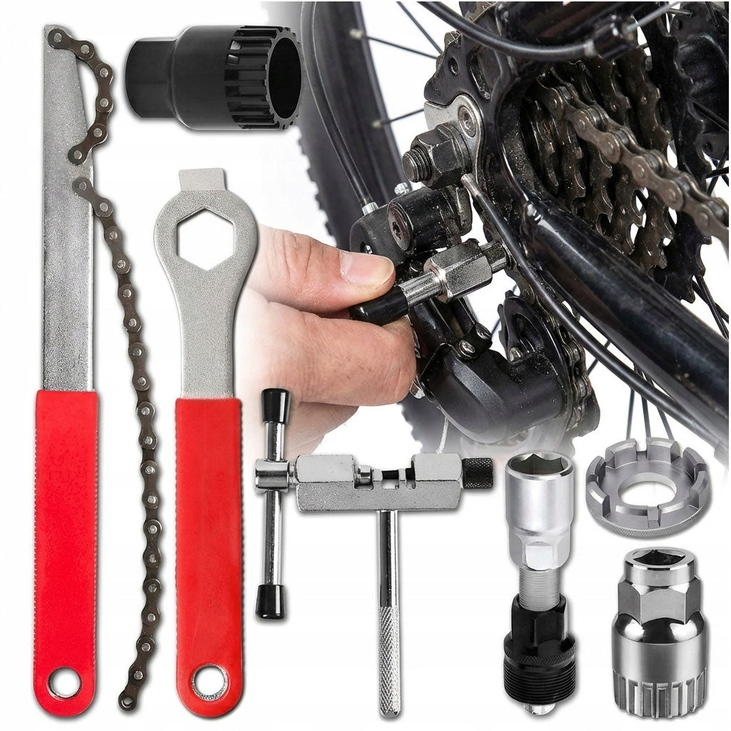 BIKE TOOL REPAIR KIT BICYCLE CRANK PULLER SUPPORT KEY