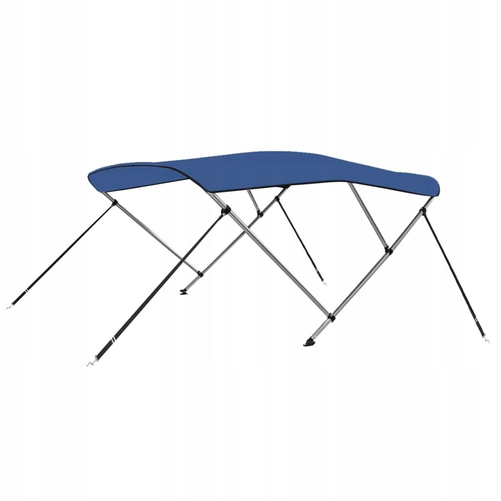 BIMINI CANOPY FOR BOAT WITH 3 ARCHES BLUE 183X140X137CM