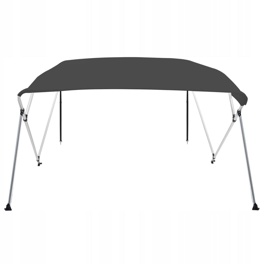 BIMINI VISOR FOR BOAT 4 HEADBANDS ANTHRACITE 243X180X137CM Brand VidaXL