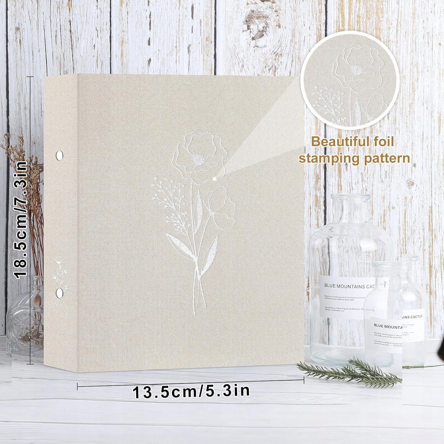 BINDER A6 2 PIECES CANVAS CIRCULAR ORGANIZER SCHOOL OFFICE CLUSTER Brand no brand