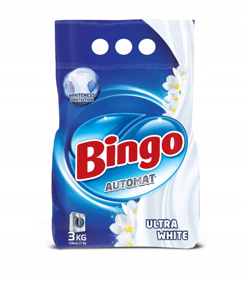 BINGO Matic White Clothes Washing Powder 3kg