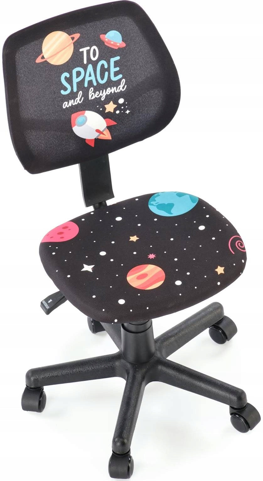 BINGOX Office Chair Black Swivel For Kids And Youth Fabric Chair