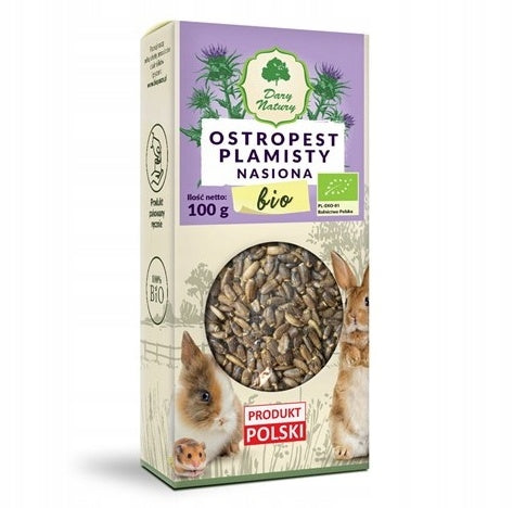 BIO MILK THISTLE SEEDS 100G FOR RABBITS AND RODENTS PER LIVER