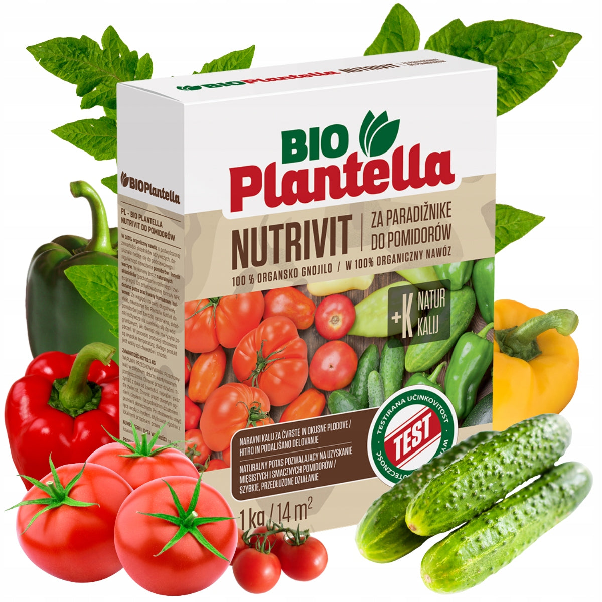 BIO PLANTELLA Organic fertilizer for cucumber tomatoes and vegetable peppers 1kg
