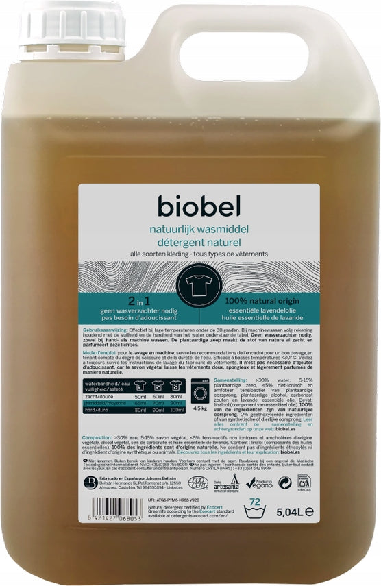 BIOBEL Liquid detergent 1.5 L Capacity 1.5 l