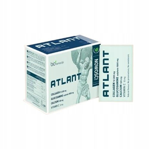 BIOFARMACJA Atlant Collagen-glucosamine complex, 28 sash. + 3sasz.