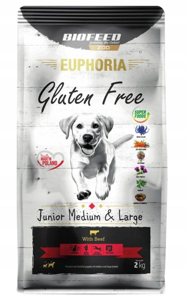 BIOFEED Euphoria G-F MID&MAXI beef 2kg