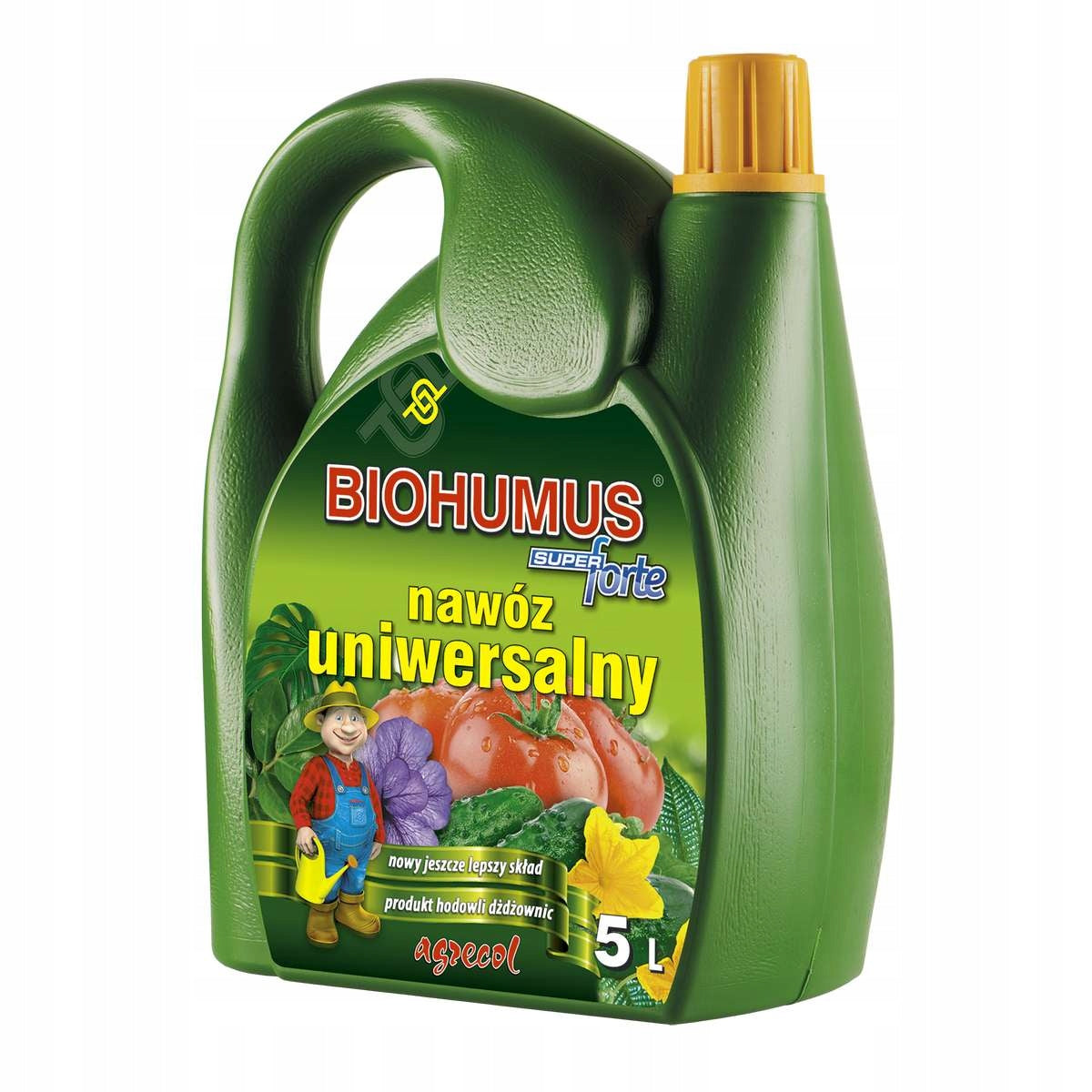 BIOHUMUS SUPER FORTE - UNIVERSAL FERTILIZER 5 LITERS AGRECOL Manufacturer Agrecol