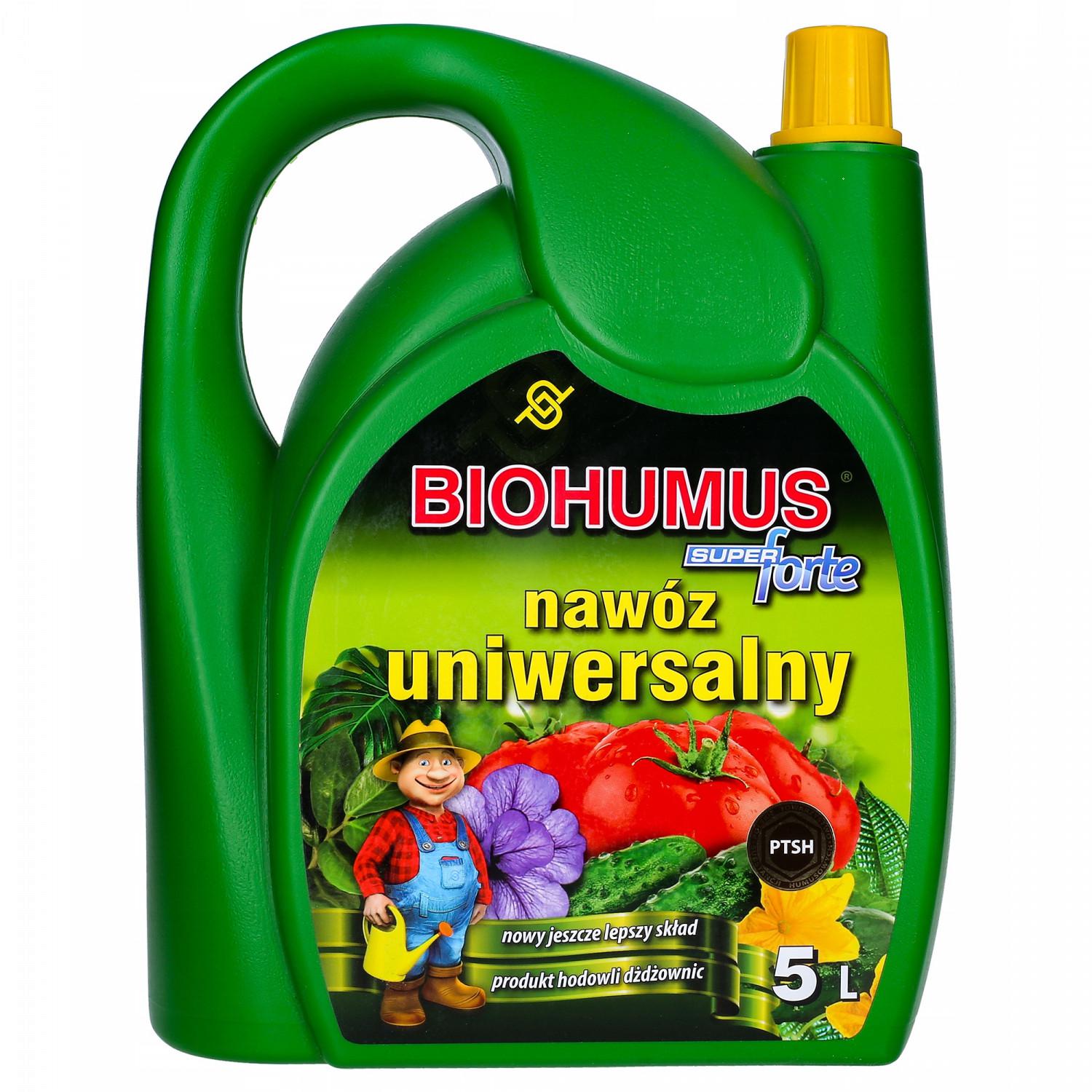 BIOHUMUS UNIVERSAL NATURAL FERTILIZER SUPER FORTE 5L Packaging status original