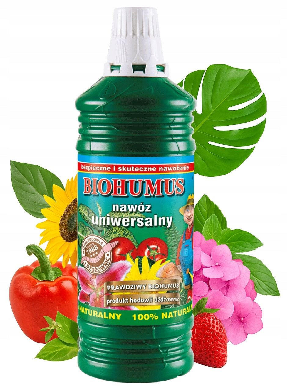 BIOHUMUS universal fertilizer 1L AGRECOL domestic, balcony, garden flowers