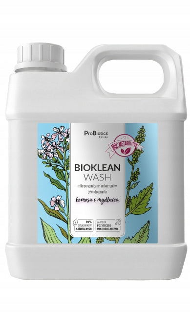 BIOKLEAN WASH 2L MICROORGANIC WASHING LIQUID UNIVERSAL ECO PROBIOTICS