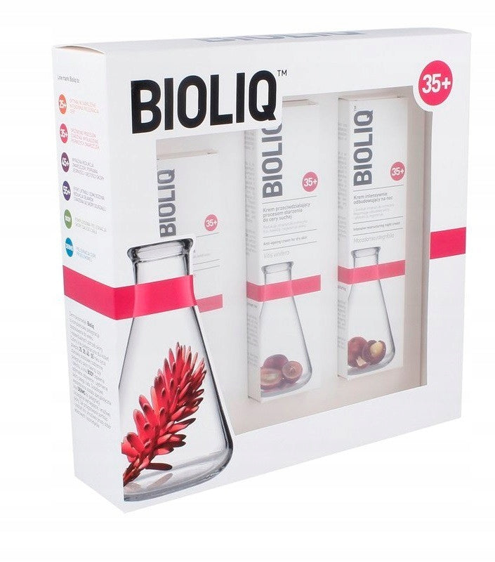 BIOLIQ Set 35 + Tagescreme 50 ml + aufbauende Nachtcreme 50 ml + Augencreme 15 ml 