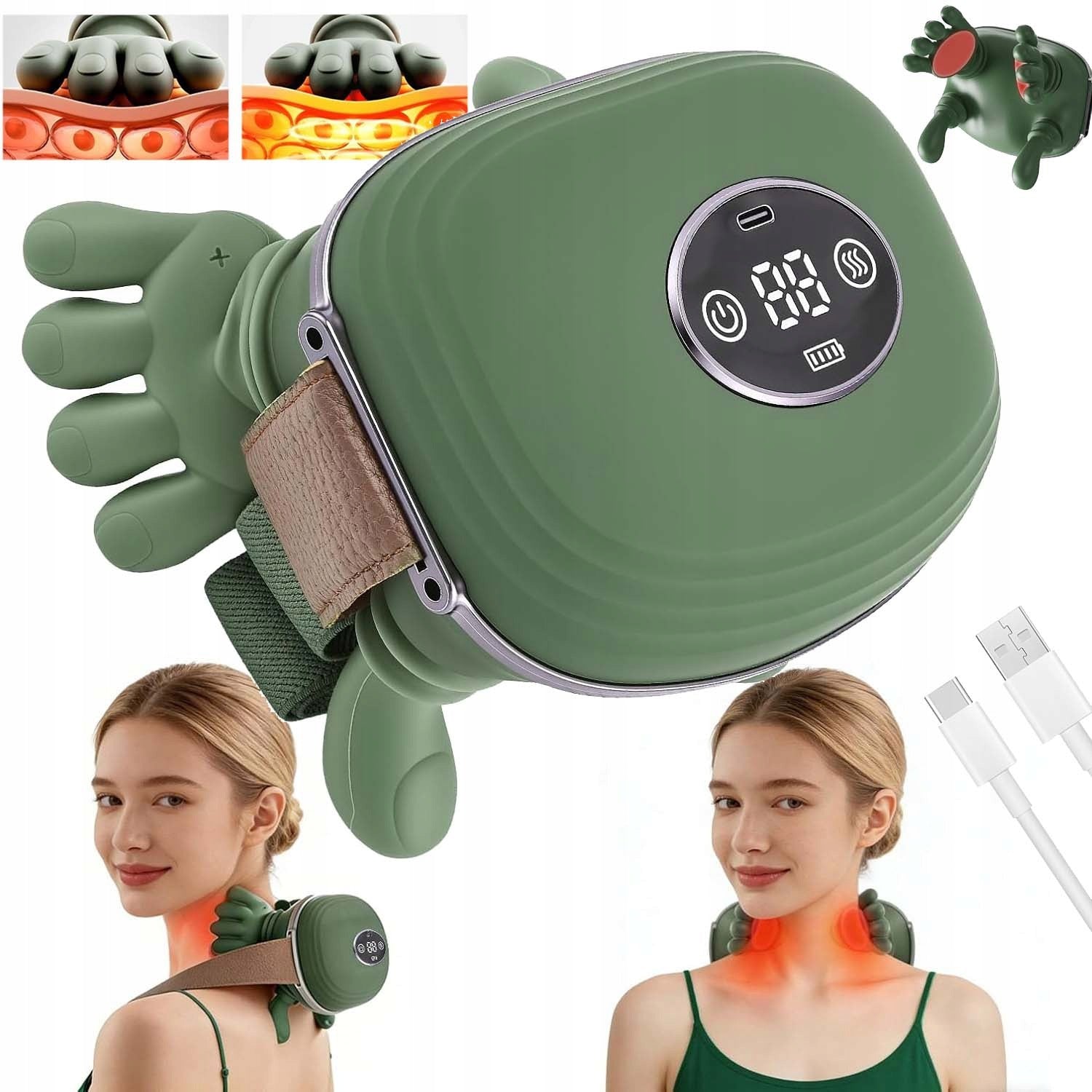 BIONIC NECK AND SHOULDER MASSAGER 3 INTENSITY MODES 2 LEVEL HEATING