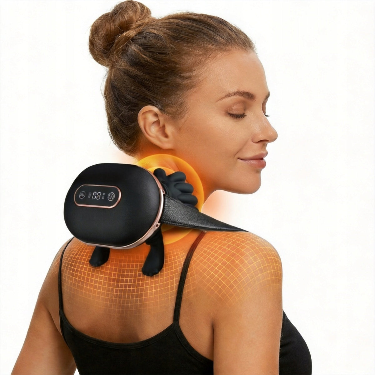 BIONIC NECK AND SHOULDER MASSAGER HEATED 3 BACK LEVELS WIRELESS Kind nape, back and neck