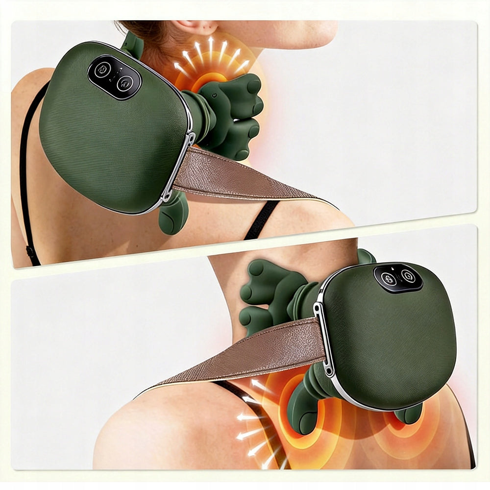BIONIC NECK MASSAGER BACK CALF PAWS HEATED 10W GREEN Manufacturer code aswtgrfujtyk
