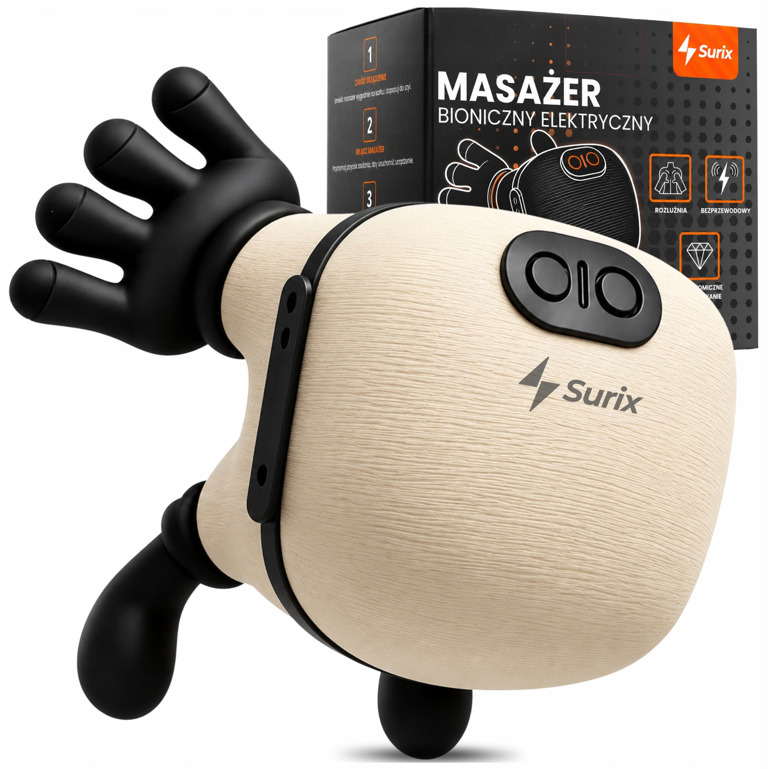 BIONIC SPINE MASSAGER NECK MASSAGER 4D ELECTRIC MASSAGE HANDLES