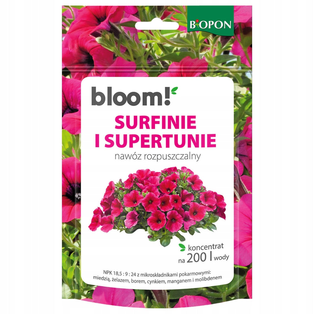 BIOPON BLOOM! Soluble Fertilizer for Surfinii Supertunii 200 g Concentrate