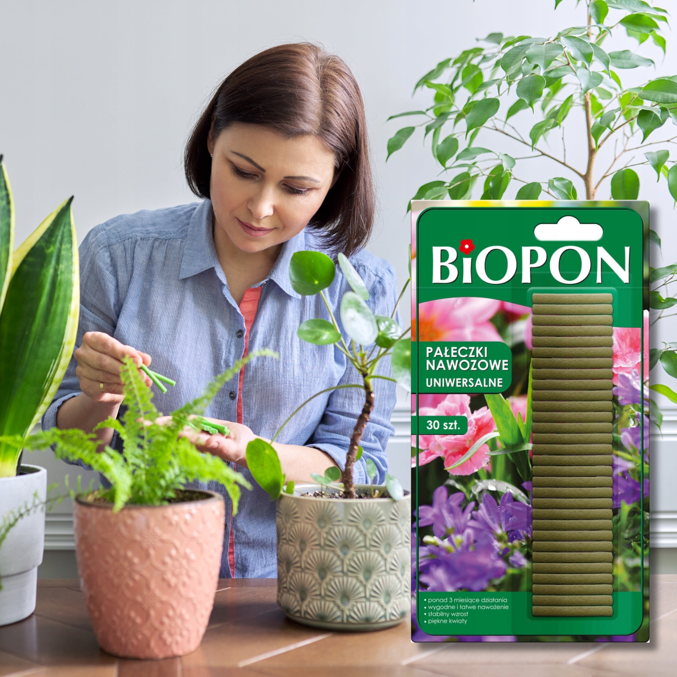 BIOPON CONDITIONER UNIVERSAL FERTILIZER STICKS FOR PLANTS 30 PCS EAN (GTIN) 5904517008731