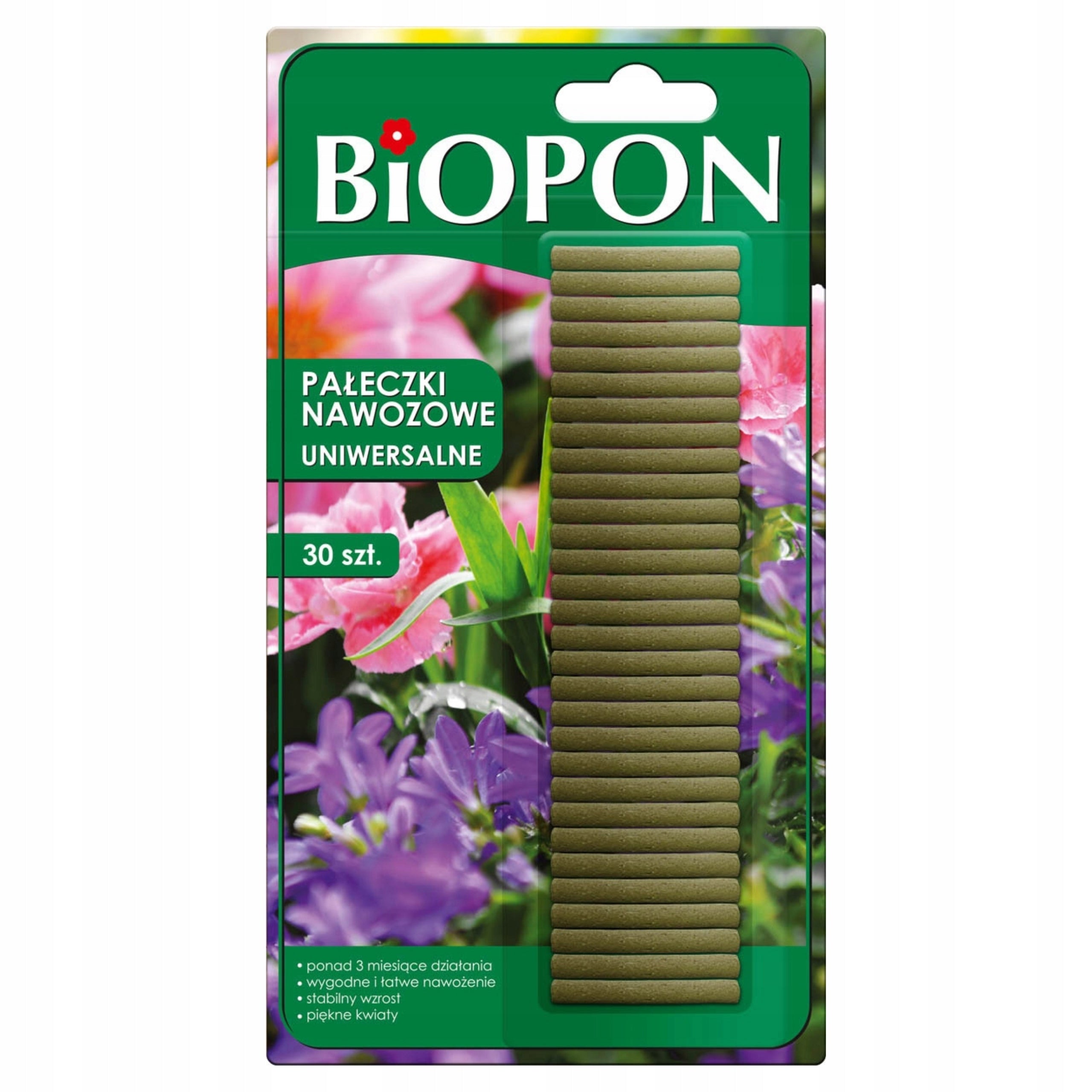 BIOPON CONDITIONER UNIVERSAL FERTILIZER STICKS FOR PLANTS 30 PCS