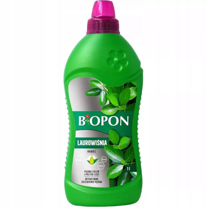 BIOPON Fertilizer for LAUREL beautiful greenery, gloss, intensive propagation 1l