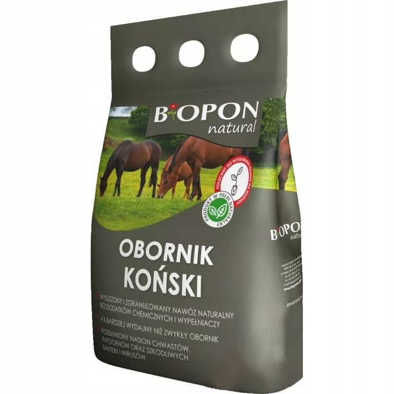 BIOPON Granulated manure HORSE NATURAL organic fertilizer cultivation ecolo 10l Manufacturer Bros