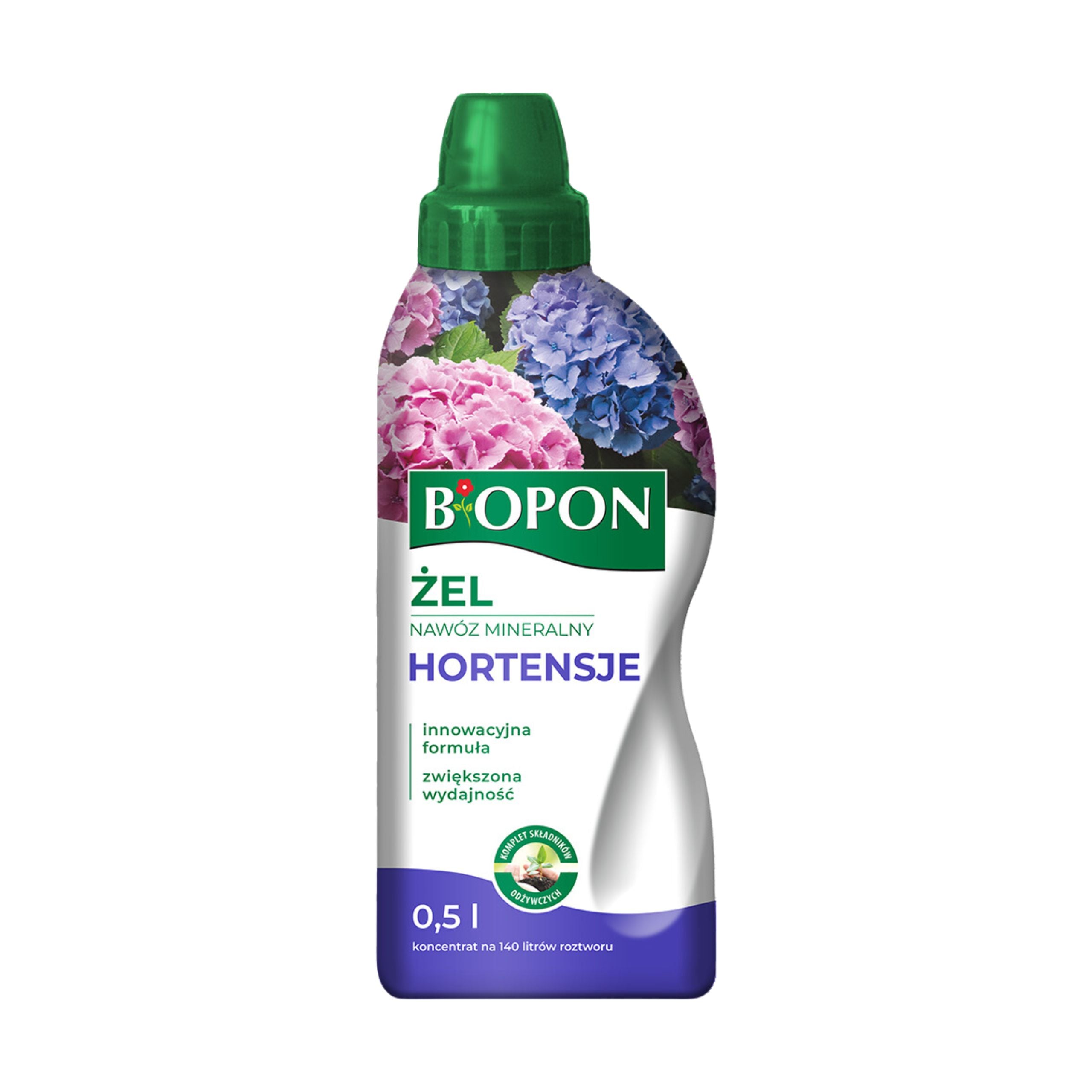 BIOPON MINERAL GEL FERTILIZER FOR HYDRANGEA 0,5L VERY EFFICIENT STAINING