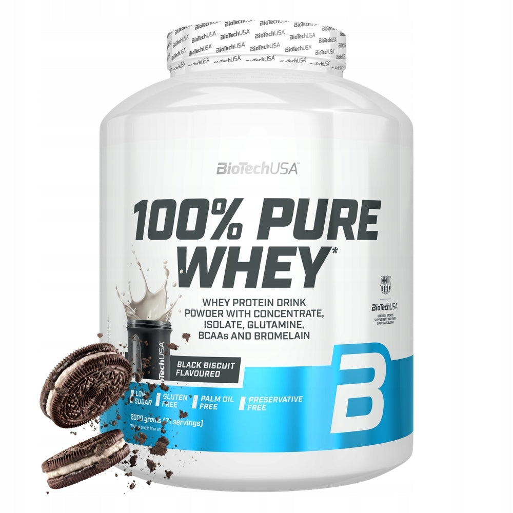 BIOTECH 100% PURE WHEY 2000 g PROTEIN MUSCLE MASS STRENGTH ENDURANCE