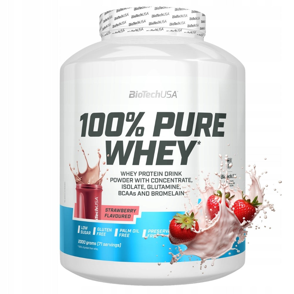 BIOTECH 100% PURE WHEY 2000 g REGENERATION STRENGTH ENDURANCE MUSCLE MASS
