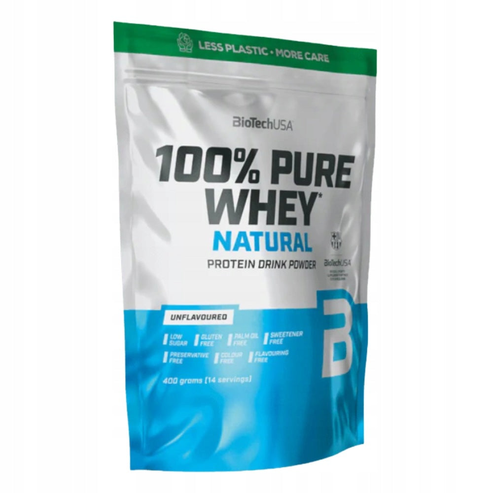 BIOTECH 100% PURE WHEY 400 g REGENERATION STRENGTH ENDURANCE MUSCLE MASS Expiration date at least six months from the date of purchase