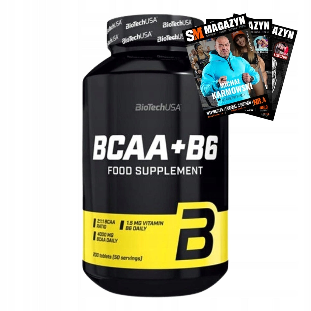 BIOTECH BCAA + B6 200 tabl AMINO ACIDS STRENGTH REGENERATION