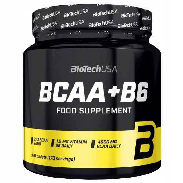 BIOTECH BCAA + B6 340 tab AMINO ACIDS REGENERATION Packaging status original