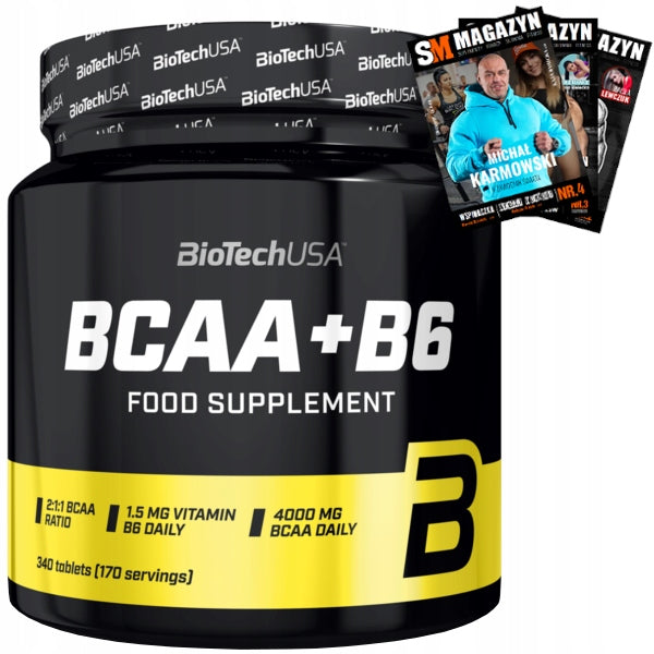 BIOTECH BCAA + B6 340 tab AMINO ACIDS REGENERATION