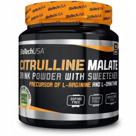 BIOTECH CITRULLINE MALATE 300g CITRULLINE PUMP APPLE Expiration date at least six months from the date of purchase