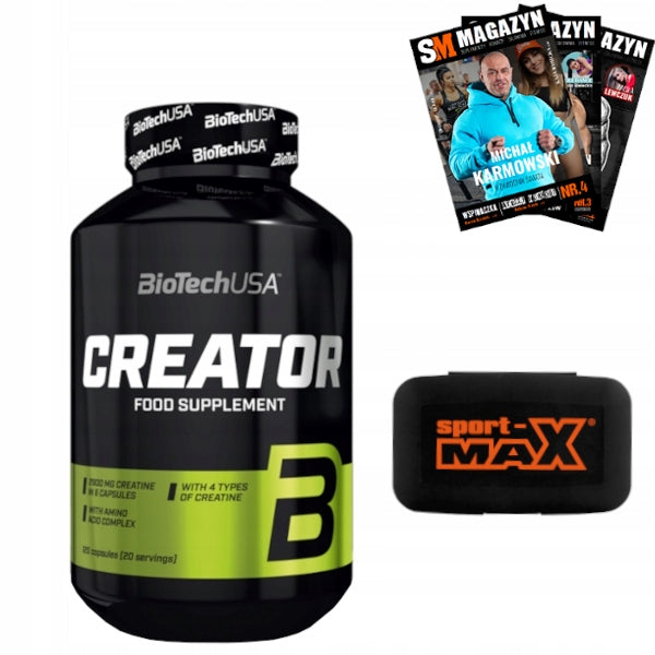 BIOTECH CREA TOR 120 kap CREATINE STRENGTH POWER CREATOR