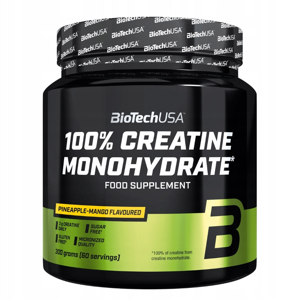 BIOTECH CREATINE MONOHYDRATE 300g CREATINE MONOHYDRATE MUSCLE MASS STRENGTH Expiration date at least six months from the date of purchase