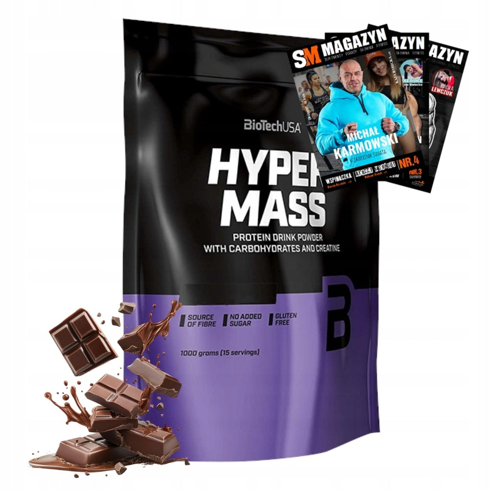 BIOTECH HYPER MASS 1000g GAINER PROTEIN CARBOHYDRATES MUSCLE MASS STRENGTH
