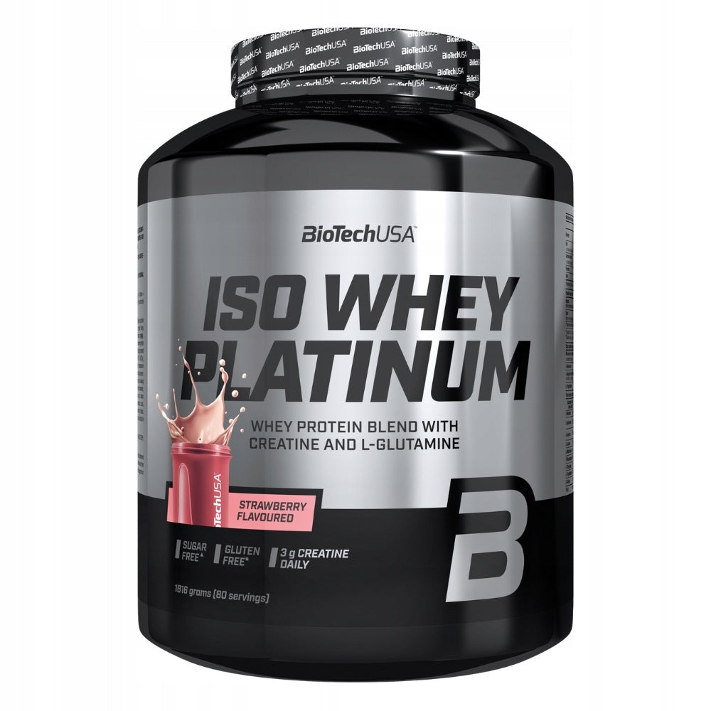 BIOTECH ISO WHEY PLATINUM 1816g PROTEIN SUPPLEMENT PROTEIN CREATINE MASS Expiration date at least six months from the date of purchase