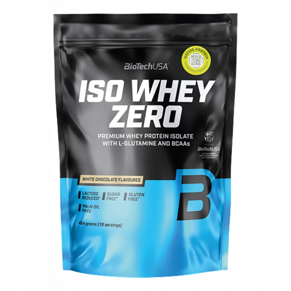 BIOTECH ISO WHEY ZERO 454 G WITHOUT SUGAR AND GLUTEN Expiration date at least six months from the date of purchase