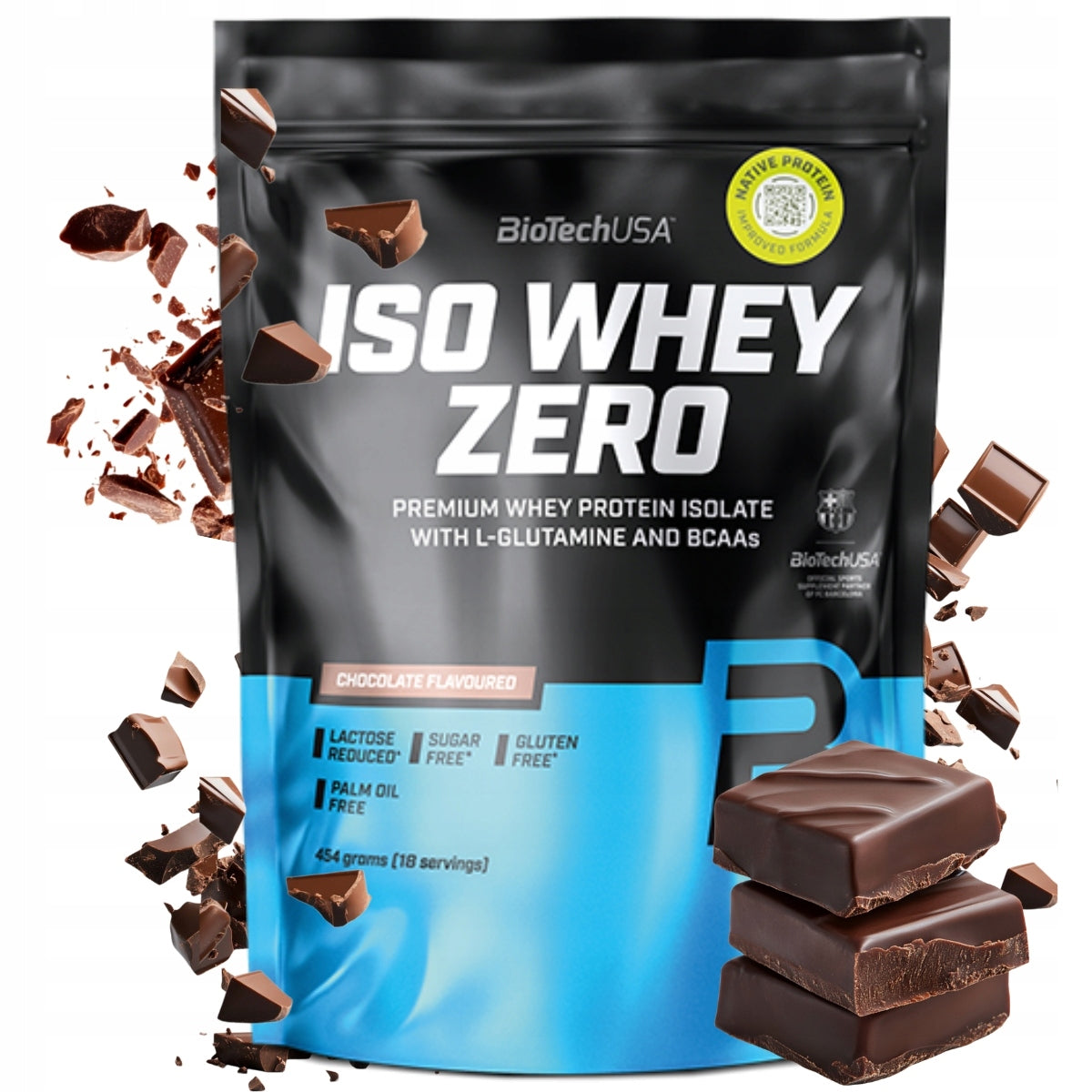 BIOTECH ISO WHEY ZERO - 454G WHEY ISOLATE REGENERATION CHOCOLATE REDUCTION